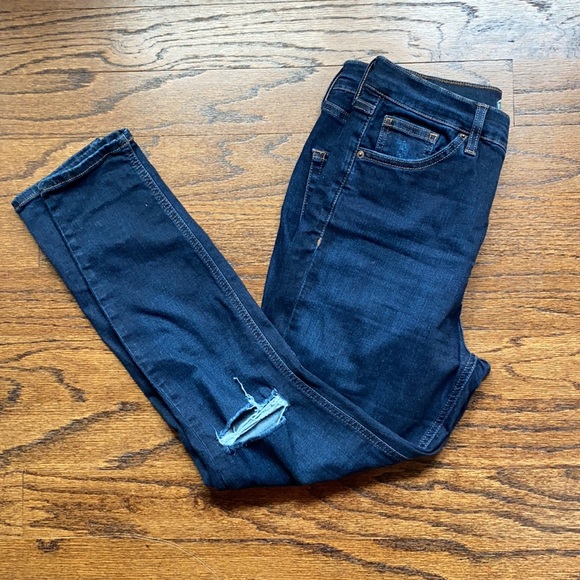 Topshop Moto Jamie jeans ink ripped - Picture 2 of 7